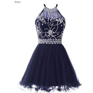 Musever Halter Short Homecoming Dress